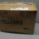 puredown® Goose Feathers and Down White Pillows with 100% Soft Cotton Cover, Bed Sleeping Hotel Collection Pillows Set of 2 King Size
