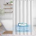 SlipX Solutions Protected Shower Curtain Liner, 3G Lightweight, 70"x72", White