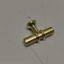 Haliwu 10 Pack Gold Cabinet Knobs, Brushed Brass Handles Kitchen Cabinet Knobs Champagne Gold Pulls Kitchen Hardware, Single Hole Pull