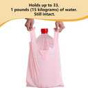 Plastic Bags 50 pack 8.6512.5 inch with Handles T-shirt Bags for Retail Shopping and Food Heavy Duty