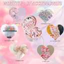 Princess Jewelry Box for Girls with Hair Accessories,Girls Hair Clips Bows Set, Fashion Hair Styling Kit with Mirror,Pink Sparkle Trinket Box Includes Hair Clips (Ribbon)