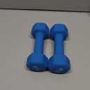 Portzon Weights Dumbbells 10 Colors Options Compatible with Set of 2 Neoprene Dumbbells Set,1-15 LB, Anti-Slip, Anti-roll, Hex Shape (Standard, Blue)