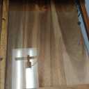 Large Acacia Wooden Bread Box for Kitchen Counter Bread Cutting Board with Crumb Tray Bread Storage Container Farmhouse Bread Box for Your House (Acacia Wooden, Long 14.5 Inch)