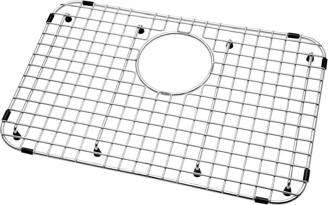Serene Valley Sink Bottom Grid 21" X 13", Rear Drain with Corner Radius 2", Sink Protector SVM2113R