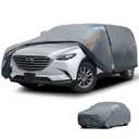 Waterproof Mazda CX-5/CX5(2012-2026) Car Cover with Breathable Vents, [2026 Upgrade] Premium Covers with Cotton Liner and Zipper Door, Sun Rain Snow Dust Uv Protection.(Gift with Towel)
