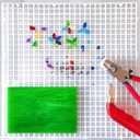 Stained Glass Cutting Mat with Tray 12"x12", Stained Glass Supplies, Suitable for Cutting Glass and Cutting Mats for Crafts