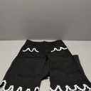 The Colette Scalloped  Wide-Leg Pants - Black, S