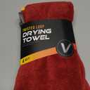 VIKING Microfiber Towel, Premium Car Drying Towel, Twisted Loop, Soft and Super Absorbent, Thick 1000gsm for Car Detailing Kit, Red, 24 Inch x 24 Inch, 1 Pack