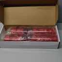 Da by Red Flameless Candles with String Lights, Battery Operated Candles with Remote Control and Timer,Flickering LED Pillar Candles for Home Dcor,Real Wax,5 Pack -Red