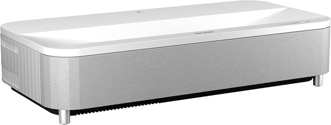 Epson EpiqVision LS800 4K PRO-UHD Ultra Short Throw Laser Projector
3-Chip 3LCD 4000 Lumens Color and White Brightness HDR Smart Streaming Android TV Yamaha 2.1ch Speakers HDMI Bluetooth