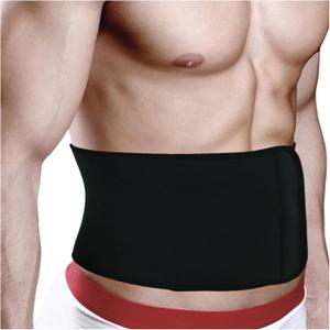 FakeFace Breathable Neoprene Compression Waist Trimmer Belt Lower Back Lumbar Support Brace Adjustable Exercise Band Wrap (X-Large (Pack of 1), Black)