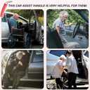 3 x Car Door Handle for Elderly Car Handle Assist for Easy Sit to Stand Assistance Auto Grab Bar Cane Support Aid Portable Assistive Device for Seniors and Handicap - Best Gifts for Elderly (Red-1)