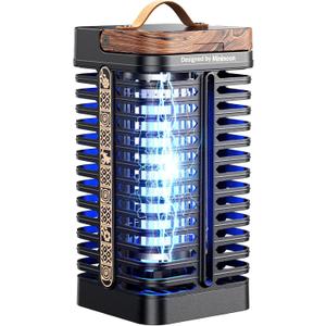 Minimoon Bug Zapper Outdoor & Indoor 4200V Electric Mosquito Zapper 15W Fly Trap, Western Theme,Waterproof, 5.9 Ft Cord, Fly Zapper for Home, Patio, Backyard