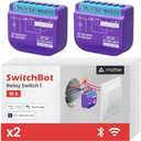 SwitchBot Smart Relay Switch 1(2pack),Smart Relay Module with Built-in Bluetooth Repeater, Wi-Fi&Bluetooth Switch Works with Alexa/AppleHome/Google Home/Matter Hub Required, 2.4GHz, Home Automation