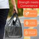 Reli. T-shirt Bags (300 Count) (Black) (11.5" x 6.5" x 21") - Black Plastic Bags (Plain) - Grocery, Shopping, Restaurants