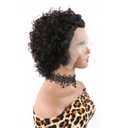 6" Pixie Cut Wig Human Hair, Short Curly 131 Lace Front Human Hair Wigs for Black Women, Natural Black Color Layered Breathable Pixie Wig