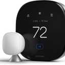 ecobee Smart Thermostat Essential Programmable Wi Fi Thermostat Works with Siri, Alexa, and Google Assistant White EB-STATE7-0