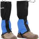 Waterproof Hiking Gaiters, Outdoor Snow Boot Gaiters (Medium, Blue)