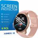 HD Screen Protector Compatible for Parsonver SR1 1.32 Round Smart Watch, Full Coverage TPU Protective Film (6PCS)
