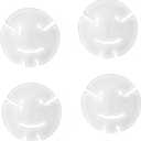 YALLOVE Reusable Silver Metal Balloon Cups, Set of 4, Compatible with YALLOVE Balloon Column Stand, Party, Unisex-Adults and Kids