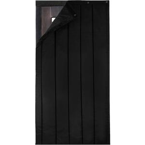 TroyStudio Thick Door Soundproofing Blanket, 37.5 x 86.6 x 0.8 inches Heavy Window Sound Barrier Sheet, Home Acoustic Dampening Curtain Divider, Noise Blocker for Bedroom Wall Music Recording Studio