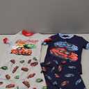 DAUGHTER QUEEN Race Cars Pajamas for Little Boys Summer Pjs 4T Toddler Kids 4 Piece 100% Cotton Short Sleeve Pj Sets Sleepwear Jammies Cars Clothes Size 4 Years Old XS