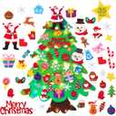 2 x TOBEHIGHER Felt Christmas Tree - 3.4 FT Toddler Christmas Tree for Kids with 35 Ornaments, DIY Xmas Gifts for Kids, Wall Hanging Christmas Decorations, Wall Tree