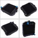 2 Row Aluminum Radiator 15553-72060 Replacement for Kubota B6100 B7100 B6100HST-DT B6100HST-E B7100HST-DT B7100HST-E