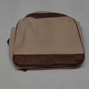 MASINTOR 15.6 inch Leather Laptop Backpack Purse for Women, Designer Travel and Work Bag with Laptop Compartment Beige Brown