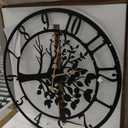 30inch/76cm Extra Large Tree of Life Wall Clocks for Living Room Decor, Bedroom, Battery Operated,Metal, Decorative, Analog, Silent, Non Ticking Wall Clock, Room Wall Decor (Tree of Life, 30 inches)