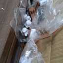 Portable Walnut 32inx80in Accordion Doors Interior,PVC Accordion Folding Sliding Door,Compact Retractable Bifold Closet Doors for Doorway (Walnut,32in*80in)