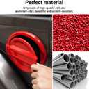 JWWY for JL Wrangler Fuel Tank Cover Gas Cap Petrol Tank Fuel Filler Cover Trim Fit for 2018-2025+ Jeep Wrangler Exterior Accessories JL 2/4 Door Aluminum Alloy Red