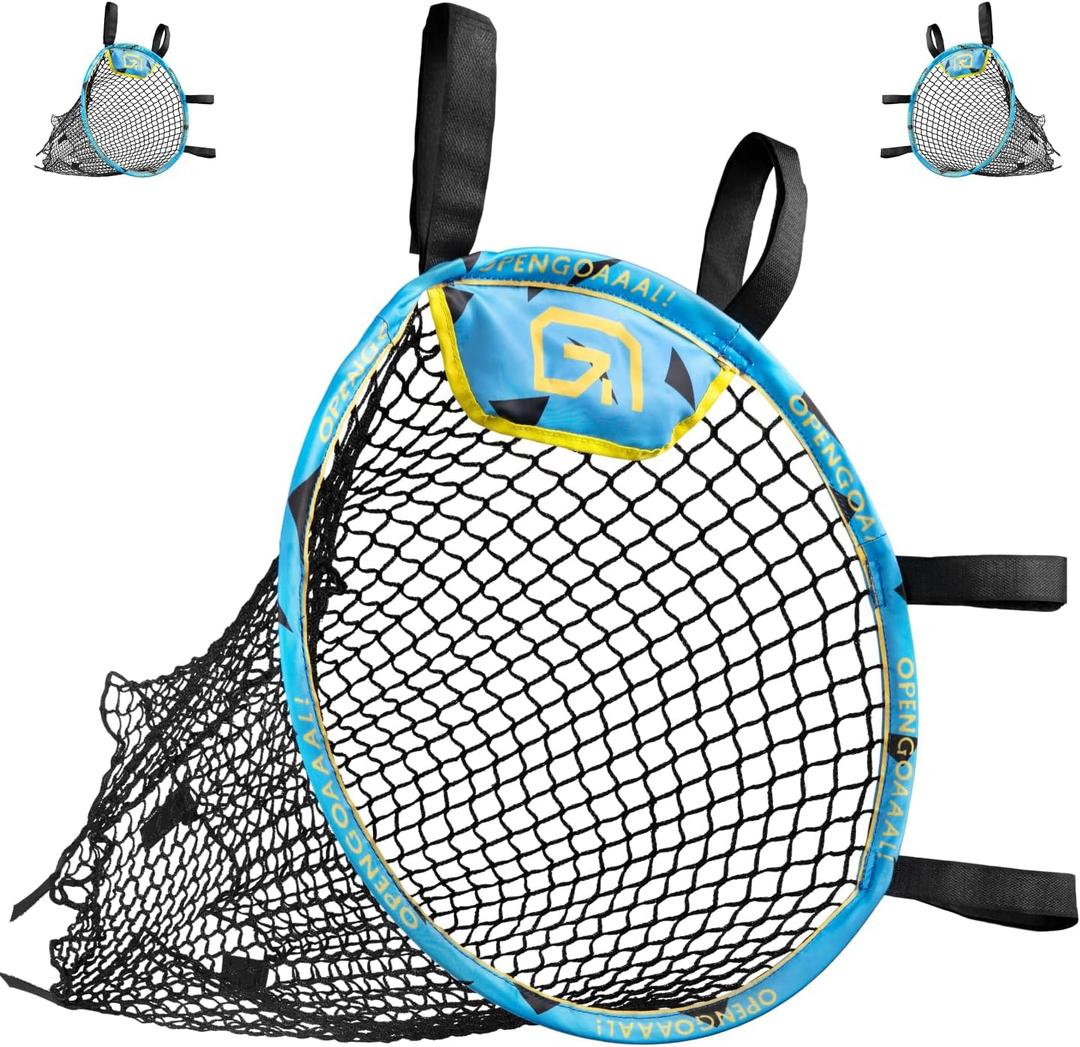 Corner Targets for Soccer Goals by Open Goaaal | 3 in 1 Net Practice: Top Corner Bins + Soccer Targets + Carry-on Bag | Set of 2 Soccer Training Targets Easy to Attach and Detach to Any Goal