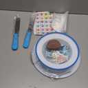 193 Pcs Cake Decorating Kit with Cake Turntable,Leveler,24 Numbered Icing Tips,2 Spatulas,2 Couplers,3 Scrapers,50 Pastry Bags,50 Paper Cupcake Liners,50 Cake Flags & More Baking Tools, (Blue)