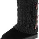 MUK LUKS Women's Cheryl Fashion Boots (6, Jet Black)