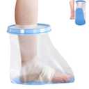 Waterproof Foot Cast Cover for Shower Adult Shower Boots for Foot after surgery with Non-Slip Bottom Cast Protector for Surgery Bandage Dressing Wound [2025 Reusable]