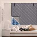 Insulated Window Coverings 40"X59" Oxford Cloth Thermal Window Cover for Winter Window Cover Winter Keeping Warm (Gray, 40*59)