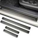 BILOPER Stainless Steel Door Sill Protector for Volkswagen Tiguan 2018-2024 2025 Accessories Interior VW Tiguan Door Entry Guard Cover Trim