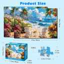 4-Pack 100 Piece Puzzle, Four Seasons Scenery 100 Piece Puzzles for Adults Seniors, Nature Landscape Large Piece Jigsaw Puzzles for Seniors Adults Educational Jigsaw Puzzles 100 Pieces (15x10 in)