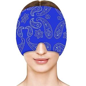 Migraine Headache Relief Cap Hat Head Ice Pack Wrap Cold for Migraines Headache, Tension, Stress-Hangover Cap Ice Beanie Cooling Gel