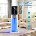 Humidifiers Large Room Bedroom with 7 Colors Light,Honovos 8L 2.1Gal Quiet Ultrasonic Cool Mist Topfill Humidifier with 360 Nozzle 3 Speed Humidistat Essential Oil Tray for Baby Home Plant Yoga Sleep