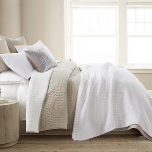 Levtex home, Wonderful 100% Cotton - Beige King Quilt with Two Pillow Shams - Soft & Breathable, All-Season Use, , Prewashed, Bedspread & Coverlet, 106x92, Pack of 3