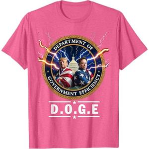 Department of Government Efficiency DOGE trump 47th elon T-Shirt (XXXL, Black)