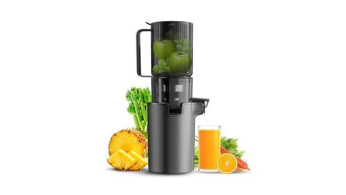 Juicer Machine, Wide Feed Chute Cold Press Juicer,Slow Masticating Juicer for Whole Vegetables & Fruits