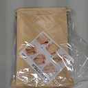 Foranda Paper Bread Bags for Homemade Sourdough Bread, 50 Pack Resealable Tin Tie Tab Bakery Bags with Window for Round Sourdough, Cookies, Loaves, Bagels (7x3×10 Inches)