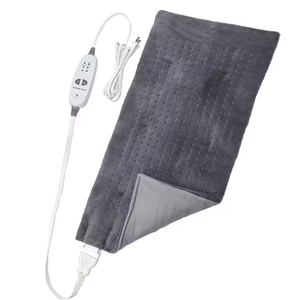 Calming Heat Massaging Vibrations Weighted Heating Pad by Sharper Image | Temperature Settings, Auto ShutOff Feature, Gift for Holidays, Women & Men 3 Heat, 6 Massage, 12” x 24”, 4 lbs