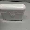 Travel Bottles with Case, 4x2oz TSA Approved, Leak-Proof, Press to Unlock, Compact & Portable Travel Toiletries (White)