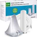 SureCall Flare Cell Signal Booster for Working from Home up to 2500 sq ft, Boosts 5G/4G LTE, Omni Outdoor Antenna, Multi-User All Carrier, Verizon AT&T Sprint T-Mobile, FCC Approved, USA Company