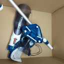 Pool Vacuum for Above Ground Pool with a Telescopic Pole, Running time up to 1H, Handheld Rechargeable Pool Cleaner with Powerful Suction up to 18.5 gallons/min, Ideal for Leaves & Debris, PC10