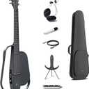 Enya NEXG 2 Acoustic-Electric Guitar Carbon Fiber Travel Smart Audio Guitar with 50W Wireless Speaker, Wireless Microphone, Hi-Fi Monitor Earphones, Footswitch, Charging Stand, and Gigbag